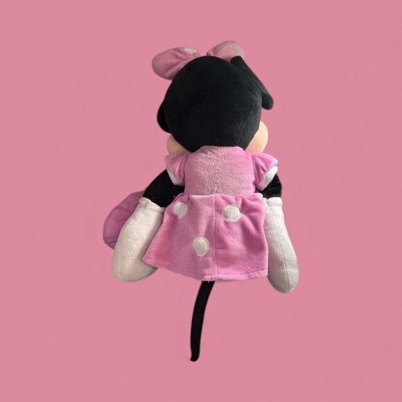 Disney Minnie Mouse Plush Doll 24" Pink Polka Dot Dress Bow Soft Stuffed Toy Bla - Picture 5 of 8